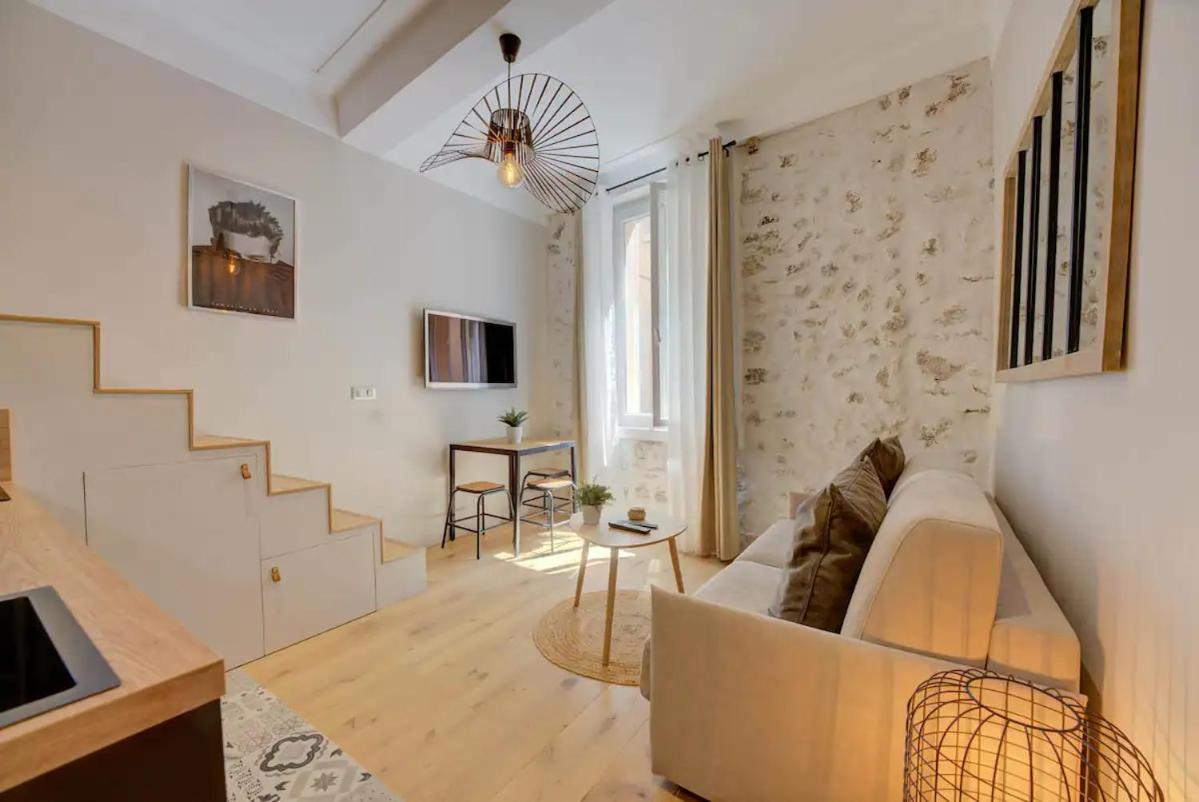 Apartament Duplex Studio Apt Mezzanine Near Shops & Cafes Antibes Zewnętrze zdjęcie